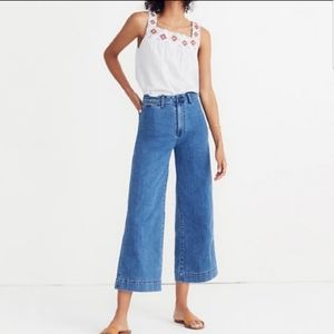 MADEWELL Emmett Wide Leg Crop Jeans NWT